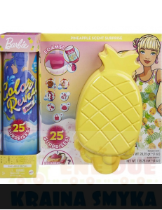 Mattel Barbie Lalka Piana Niespodzianka Color Reveal ananas GTN17