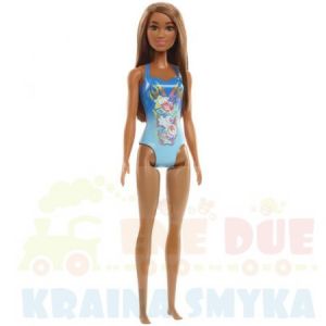 Barbie Lalka plażowa w niebieskim kostiumie HDC51