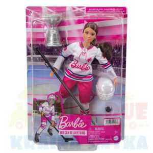 Barbie Sporty zimowe - lalka Hokeistka alpejska HFG74