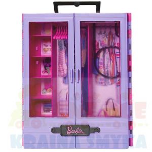 Barbie Szafa garderoba z wieszakami HJL65