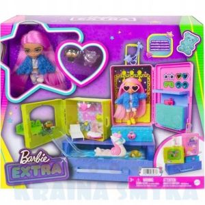Barbie Extra - Zestaw Mała Lalka i Zwierzątka + Akcesoria HDY91
