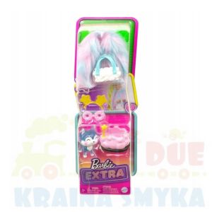 Barbie Extra - Zestaw Zwierzątko Wilk + Ubranko Futerko i Akcesoria HDJ40