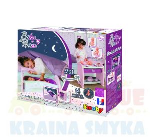 SMOBY Lalka + łóżeczko 2w1 Baby Nurse