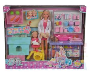 Simba Steffi LOVE - Lalka Steffi weterynarz + Lalka Evi, Akcesoria 5733040