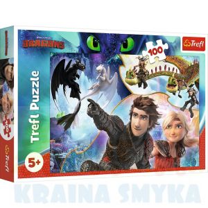 Trefl Puzzle 100  W krainie smoków Jak wytresować smoka 16392