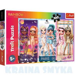 Trefl Puzzle 100 Tęczowe laleczki Rainbow high 16444