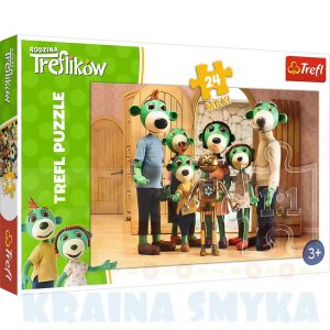 Trefl Puzzle 24 Rodzina Trefilków 14254 