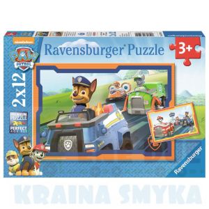 Ravensburger - Psi Patrol w akcji Puzzle 2 x 12 elem.