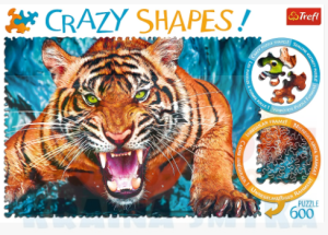 Puzzle 600el crazy shapes tygrys trefl 11110