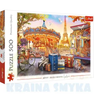 Puzzle 500 wakacje w paryżu trefl 37426