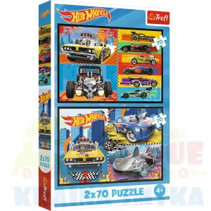 Puzzle 2x70 hot wheels trefl 34442
