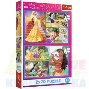 Puzzle 2x70 księżniczki trefl 34440