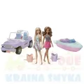 Barbie® Przejażdżka 2 lalki + samochód + motorówka Zestaw1.webp