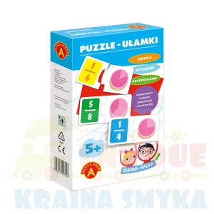  EDUKACJA NAUKA I  ZABAWA ,PUZZLE -UŁAMKI, WIEK 5+