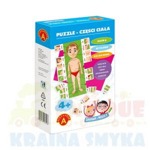 NAUKA I ZABAWA PUZZLE-CZĘŚCI CIAŁA WIEK4+