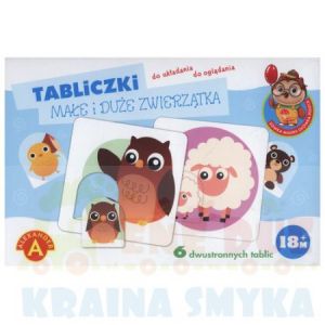 ALEXANDER SÓWKA MĄDRA GŁÓWKA,TABLICZKI - MAŁE I DUŻE, WIEK 18 MC+