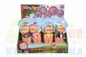 SIMBA MASZA I NIEDŹWIEDŹ LALKA MASZA W ROŻKU 5 RODZAJÓW 3+