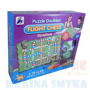 GRA PLANSZOWA LOTNISKO  Z PUZZLAMI 3+