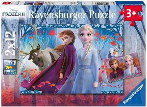 RAVENSBURGER PUZZLE 2X12 KRAINA LODU / FROZEN II 3+
