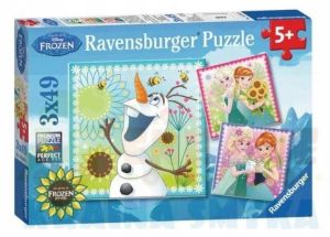 Puzzle Frozen - Gorączka Lodu 3 x 49 Ravensburger