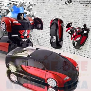 WALL- CLIMBING TRANSFORMABLE ROBOT- JEŹDZI PO ŚCIANIE 8 LAT +